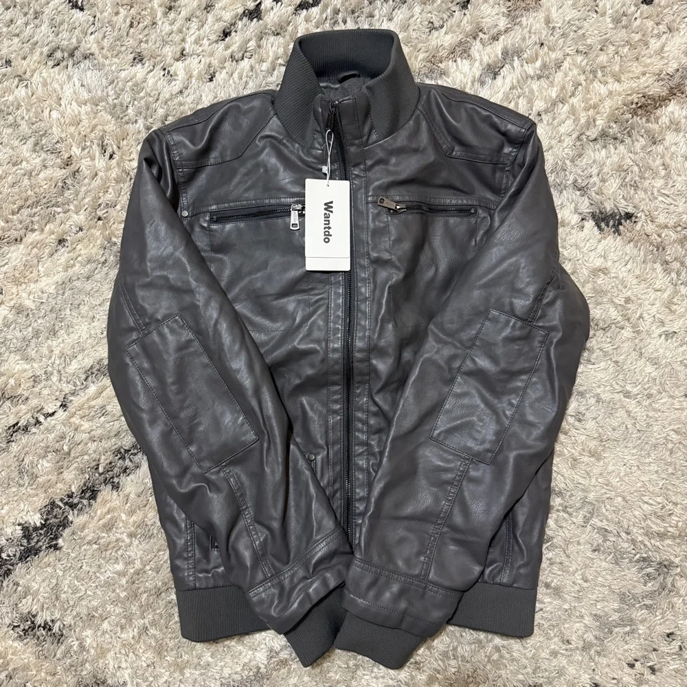 Men's Charcoal Hooded Jacket - Picture 1 of 11